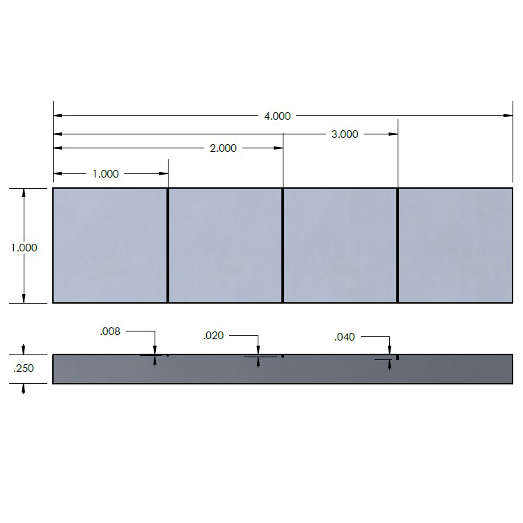 ノッチ Eddy Current Probes + - Aerofab NDT Standards, Eddy Current
