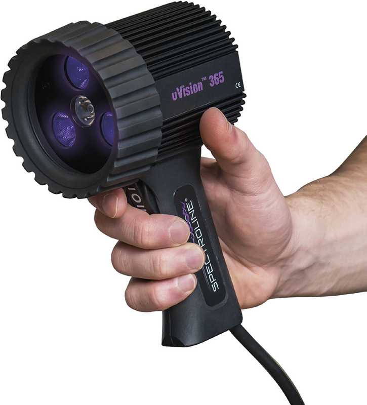 Blacklights / UV Lamps / Meters High Intensity LED UV Inspection Lights SpectroUV uVision