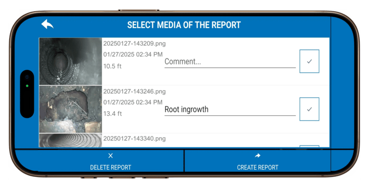 Wöhler Video Inspection App on smartphone