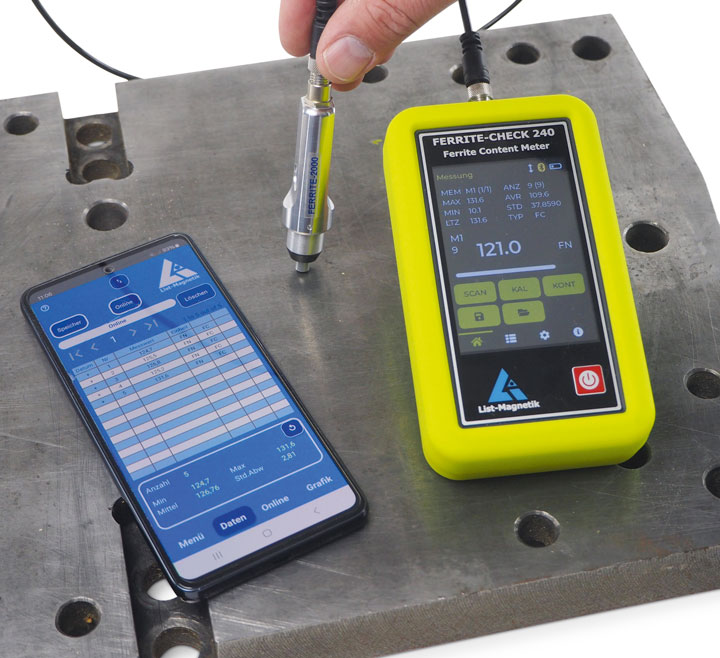 Ferrite Content Meters - List-Magnetik Ferrite-Check 240 - NDT