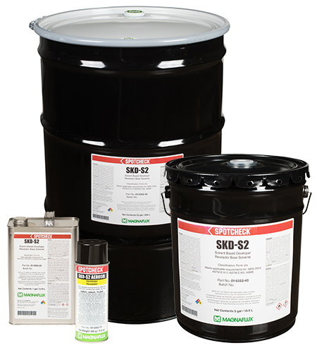 Water powderセット Penetrant (Dye) Testing (LPI) - Penetrant Materials - Developers