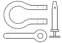 forged shackle & pin
